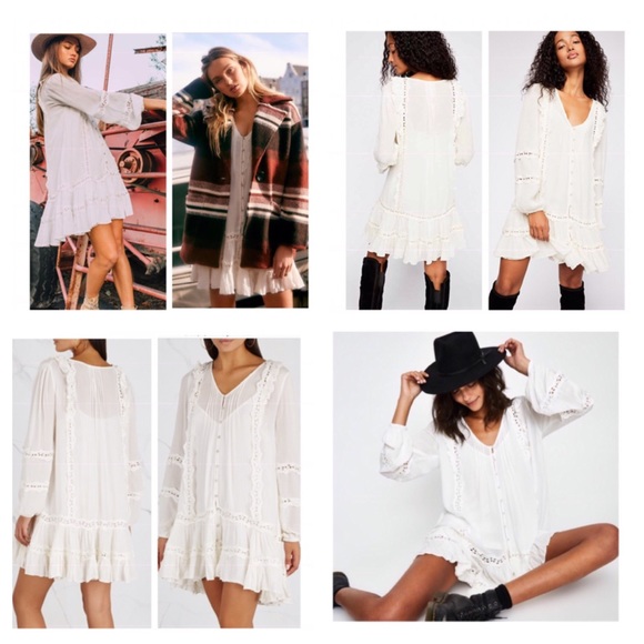 Free People Snow Angel Mini Dress.  NWT. - Picture 2 of 8